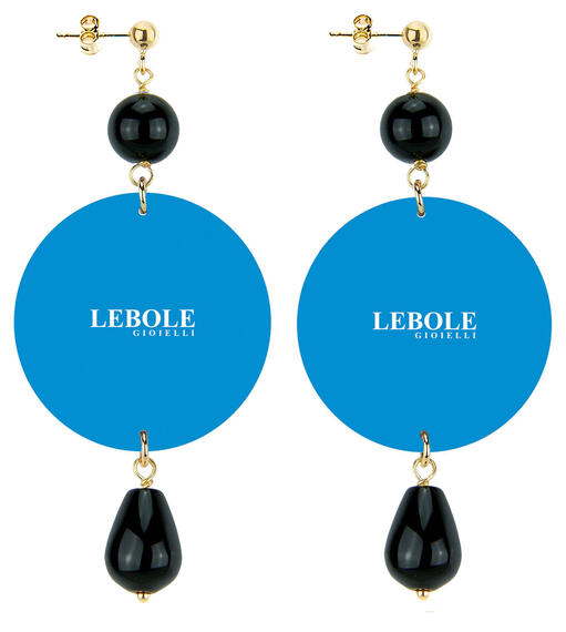 Black Stone Butterfly Earrings - Lebole Maison