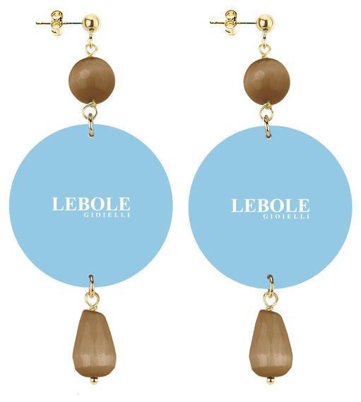 Classic Brown Butterfly Earrings - Lebole Maison