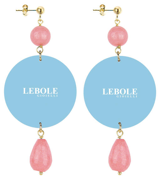 Classic Pink Gradient Butterfly Earrings - Lebole Maison