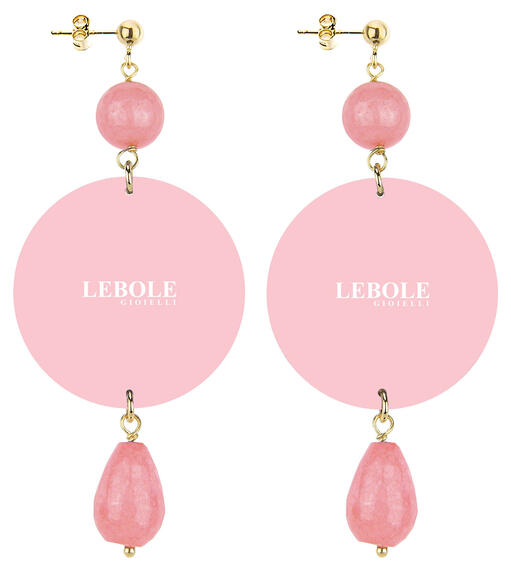 Classic Pink Gradient Butterfly Earrings - Lebole Maison