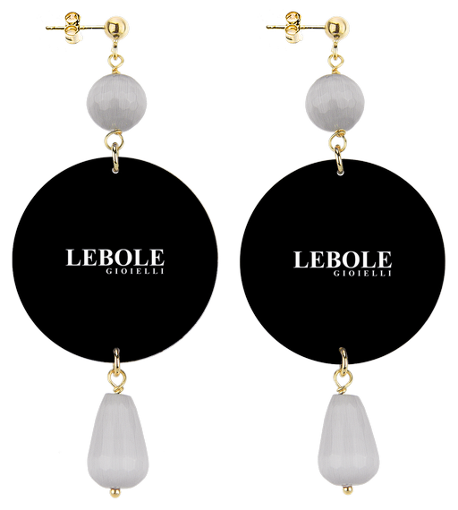 Orecchini Tigre Classico Grigio - Lebole Maison