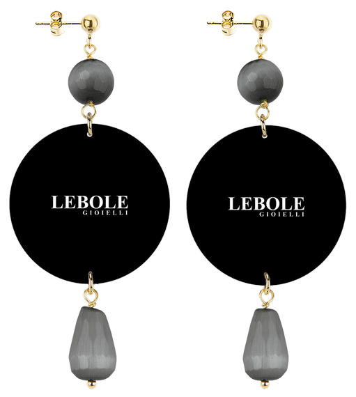 Orecchini Occhi Classico Grigio - Lebole Maison