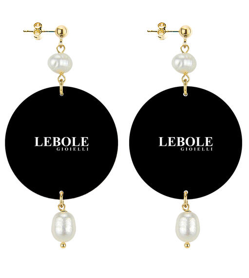 Orecchini Corona Classico Perla - Lebole Maison