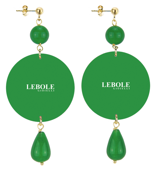 Orecchini Arazzo Con Leone Classico Verde - Lebole Maison