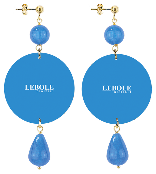Earrings Flower Fabric With Faded Pink Classic - Lebole Maison