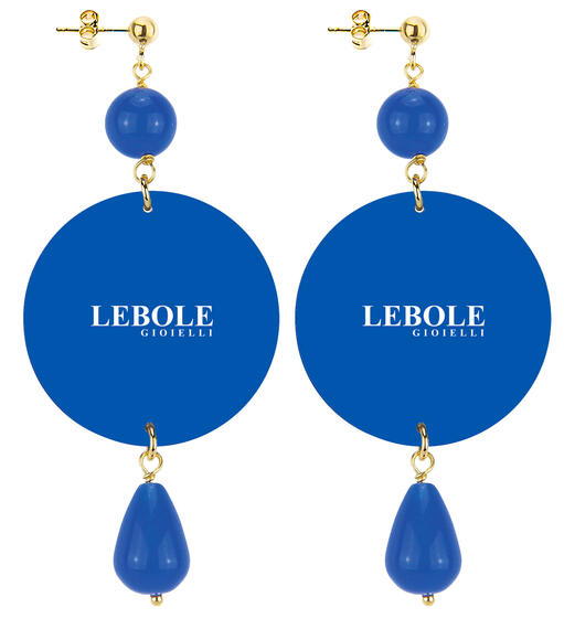 Classic Blue Capricorn Earrings - Lebole Maison