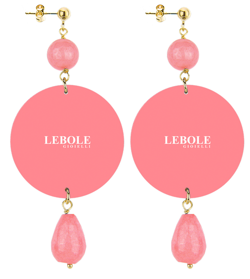 Orecchini Gemelli Classico Rosa Sfumato - Lebole Maison