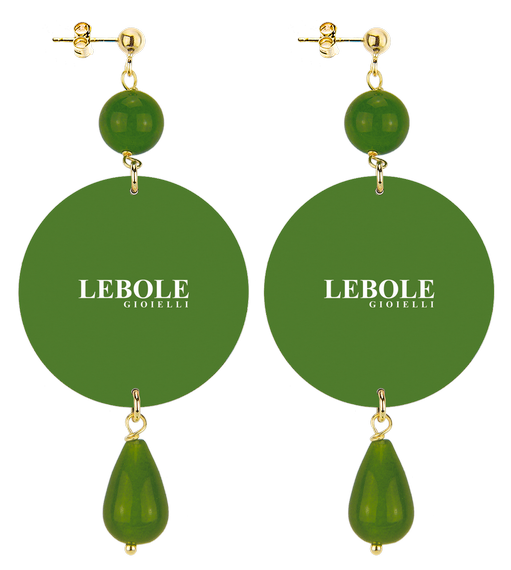 Orecchini Scorpione Classico Verde Oliva - Lebole Maison