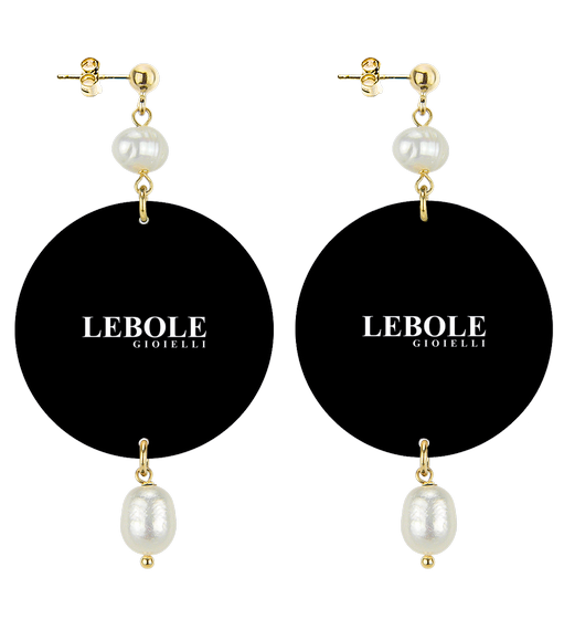 Orecchini Zebrato Classico Perla - Lebole Maison