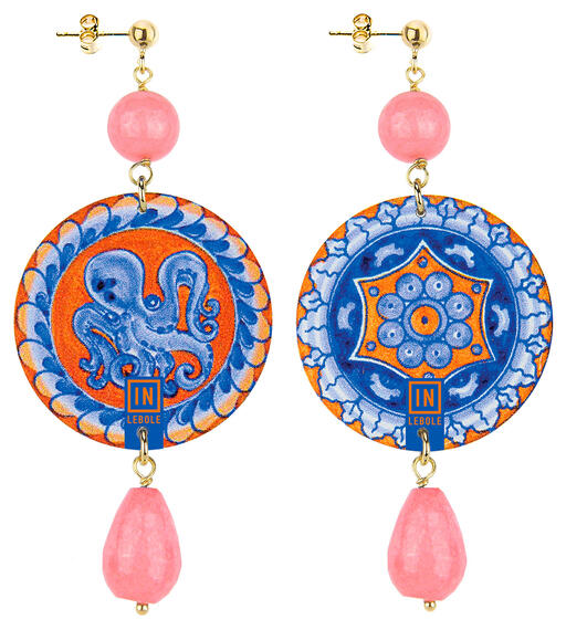 Earrings Amalfi Faceted Rose Classic - Lebole Maison