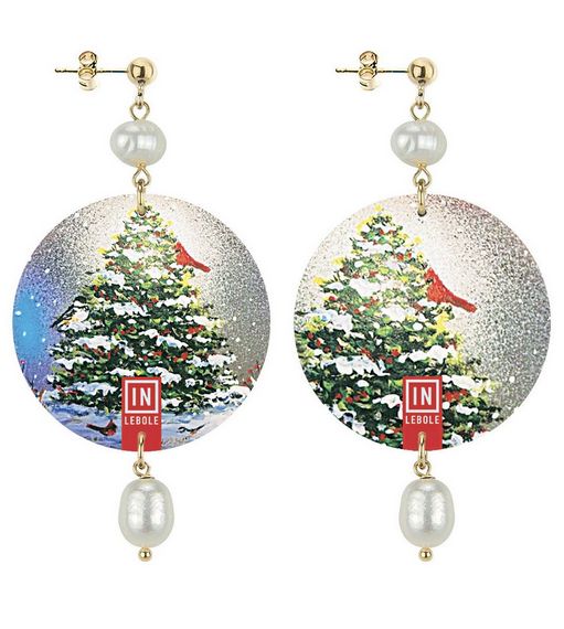 Orecchin Albero Di Natale Classico Perla - Lebole Maison