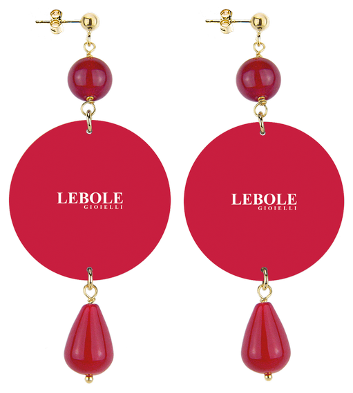Orecchini Elefanti Classico Rubino - Lebole Maison