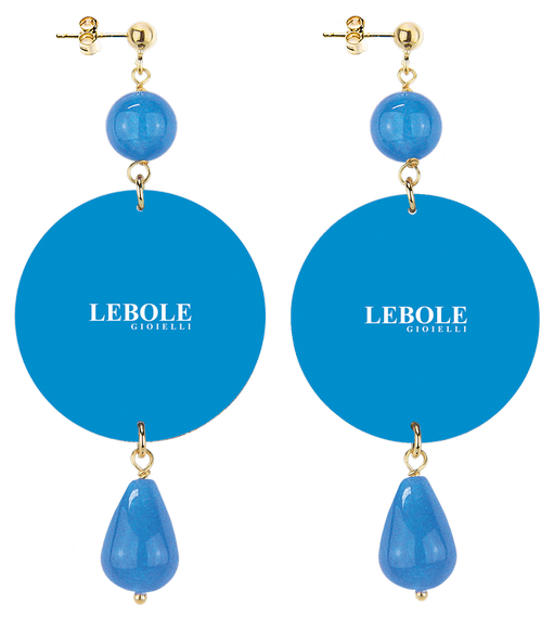 Orecchini Pappagallo Classico Azzurro - Lebole Maison