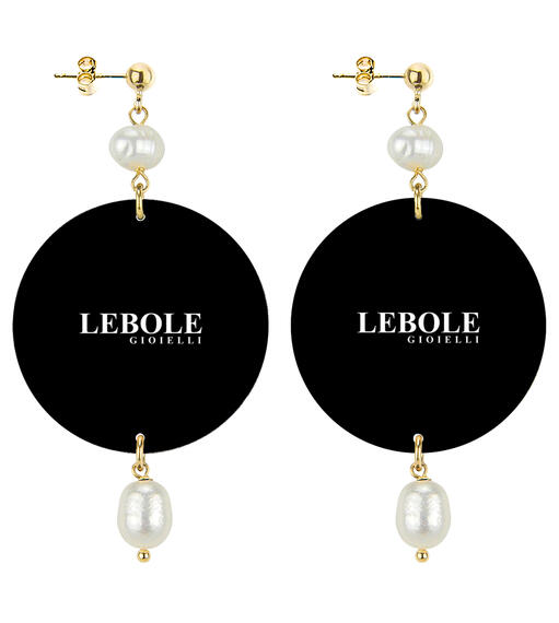 Orecchini Leone Classico Perla - Lebole Maison