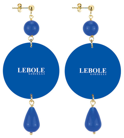 Orecchini Farfalla Classico Blu - Lebole Maison