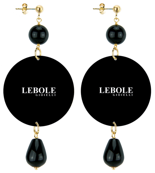 Orecchini Coralli Classico Nero - Lebole Maison