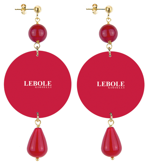 Orecchini Venezia Classico Rubino - Lebole Maison