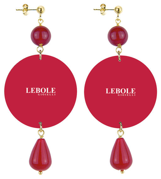 Earrings Mount Fujiyama Light Blue Classic - Lebole Maison