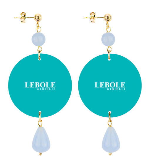 Orecchini Cenerentola Piccolo Celeste - Lebole Maison