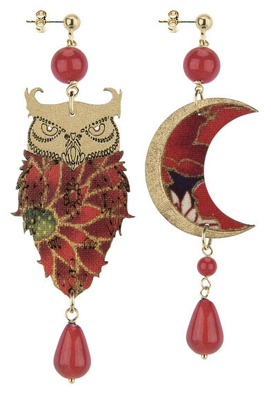 Orecchini Fukuro Piccolo Rubino - Lebole Maison