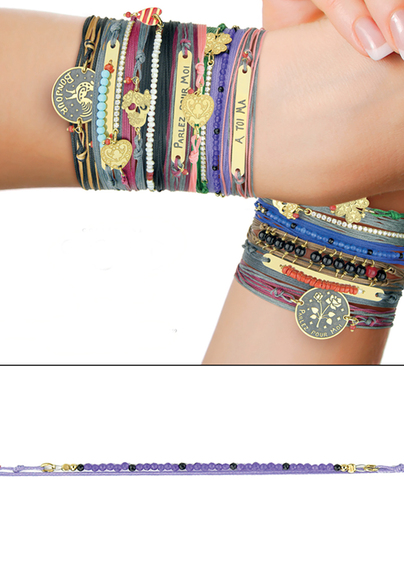 Lilac Bond Bracelet - Lebole Maison