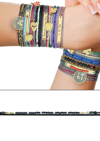 Black Bond Bracelet - Lebole Maison