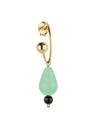 Earring Bell Drop Light Blue - Lebole Maison