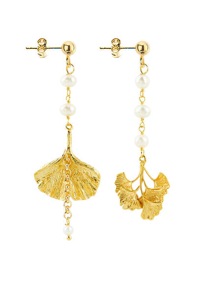 Orecchini Ginkgo Perla - Lebole Maison