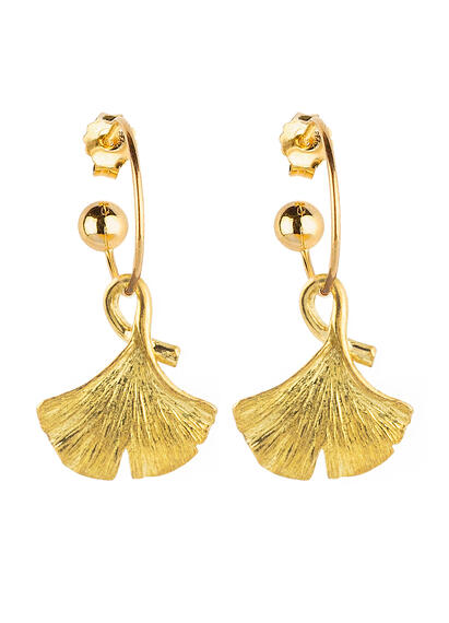Orecchini Hoop Ginkgo - Lebole Maison