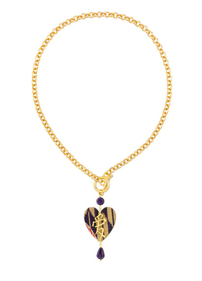 Collana Cuore Viola - Lebole Maison