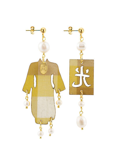 Orecchini Kimono Plexi Mini Oro - Lebole Maison
