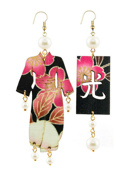 Orecchini Kimono Grande Perla - Lebole Maison