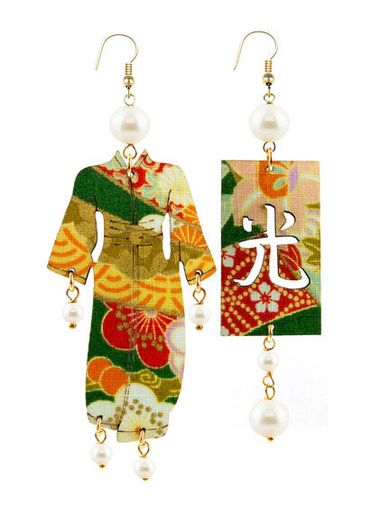 Orecchini Kimono Grande Perla - Lebole Maison
