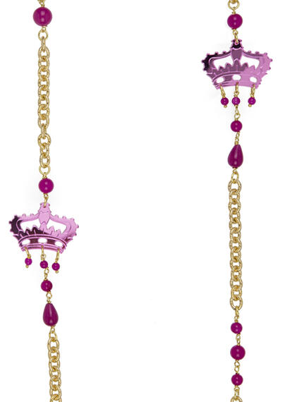 Collana Kaguya Corona Plexi Fucsia - Lebole Maison