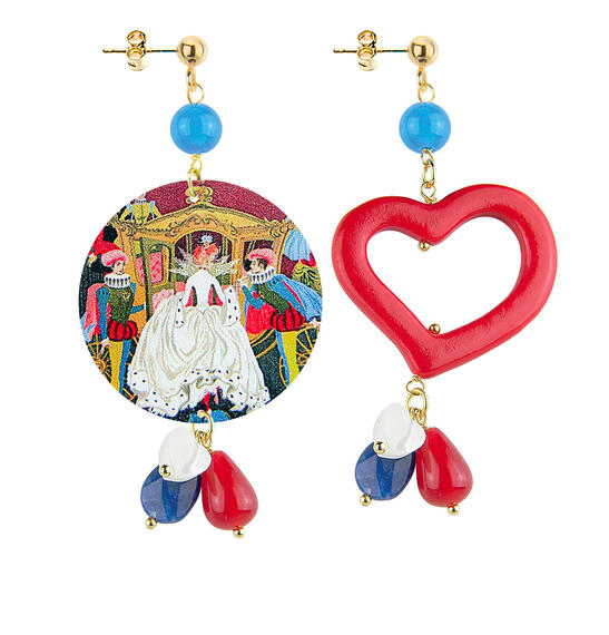 Orecchini Circle Piccolo Cenerentola Azzurro - Lebole Maison
