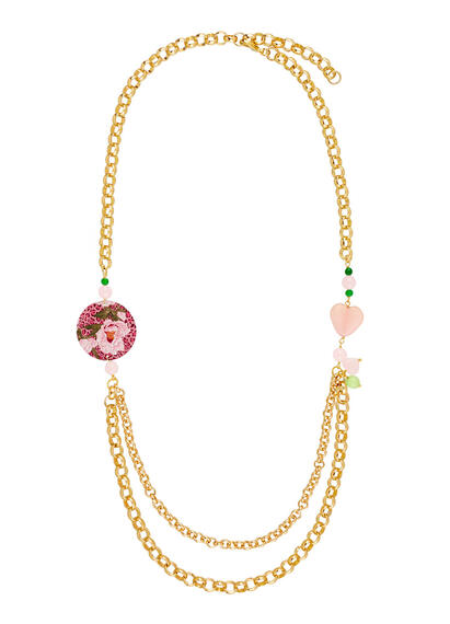 Collana Cirlce Fiore Rosa Classico Rosa - Lebole Maison