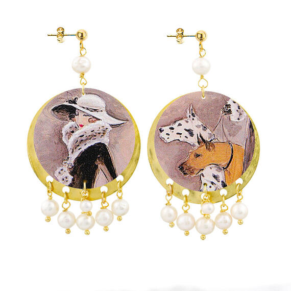 Orecchini Anni Venti Classico Perla - Lebole Maison