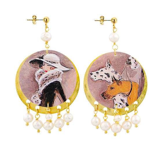 Orecchini Anni Venti Classico Perla - Lebole Maison