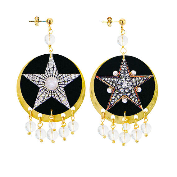 Orecchini Stella Gioiello Classico Trasparente - Lebole Maison