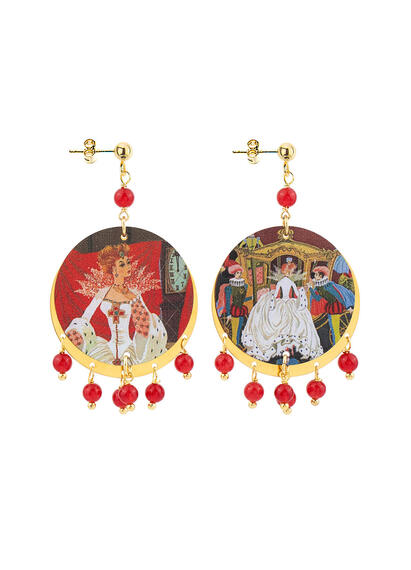Orecchini Cenerentola Piccolo Rubino - Lebole Maison