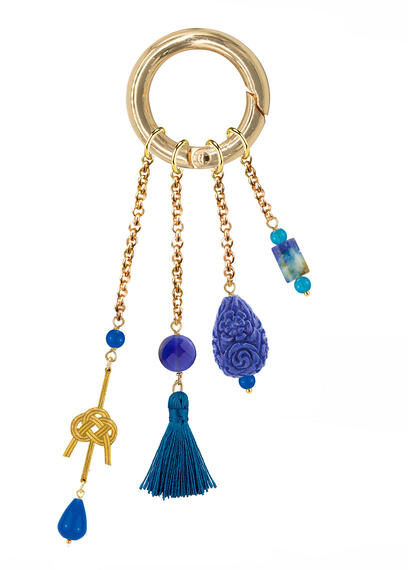 Charm Bag Nodo Blu - Lebole Maison