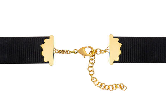 Collana Gros Grain Nero Viso - Lebole Maison