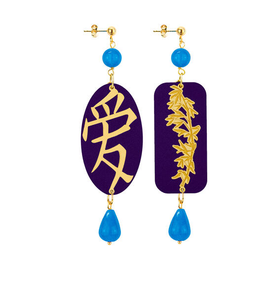 Orecchini Amore Azzurro - Lebole Maison