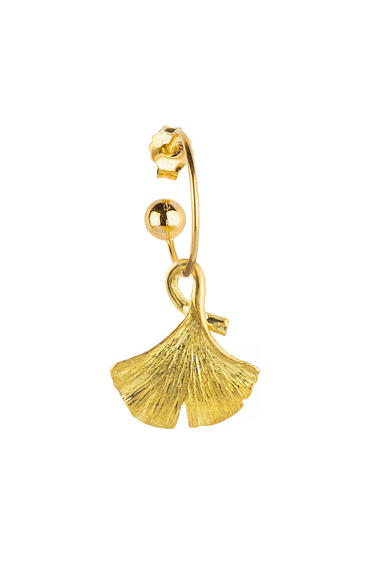 Orecchino Hoop Ginkgo - Lebole Maison