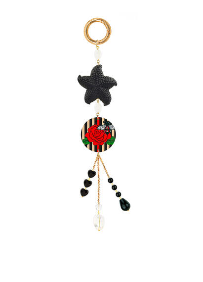 Charm Bag Rosa Con Ape Trasparente - Lebole Maison