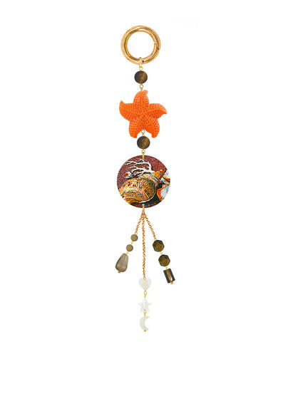 Charm Bag Conchiglia Marrone - Lebole Maison