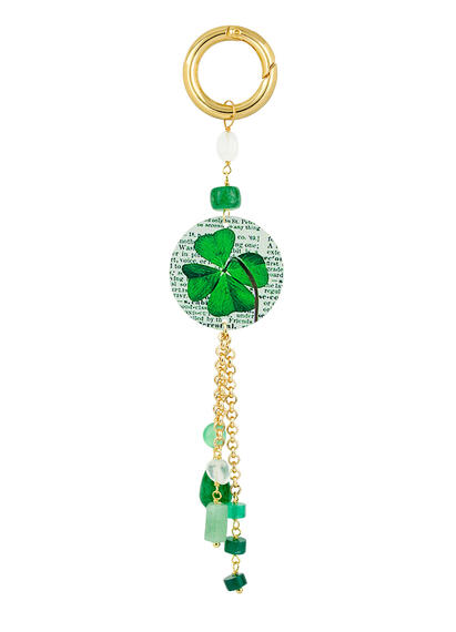 Charm Bag Quadrifoglio Piccolo Verde - Lebole Maison