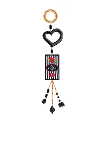Charm Bag Queen Nero - Lebole Maison