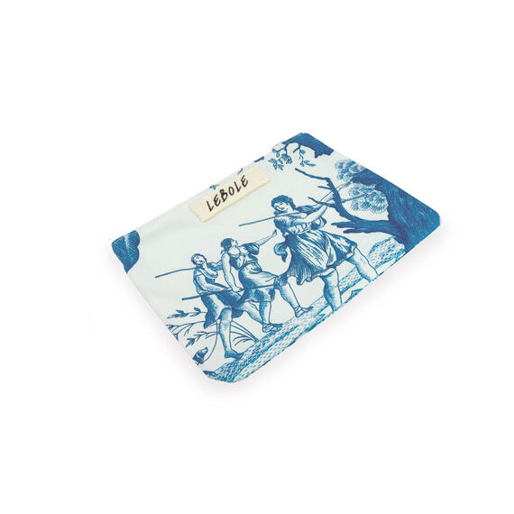 Pochette Tessuto Piccola Azzurro - Lebole Maison