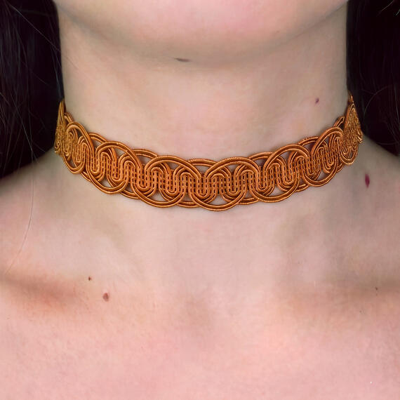 Choker Passamaneria Marrone - Lebole Maison